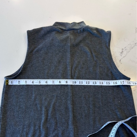Joe Fresh Sleeveless knit Top Dark Gray Medium Minimalist - Picture 6 of 6